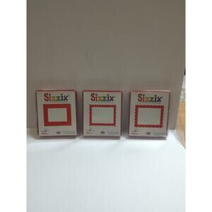 Lot Of 3 Provo Craft Ellison Sizzix Rec, Zigzag,Scallo 38-0163, 38-0164, 38-0165